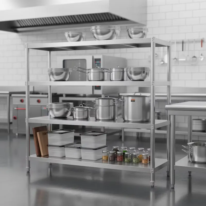 Commercial Kitchen Outlets - Półka ze stali nierdzewnej do outletów