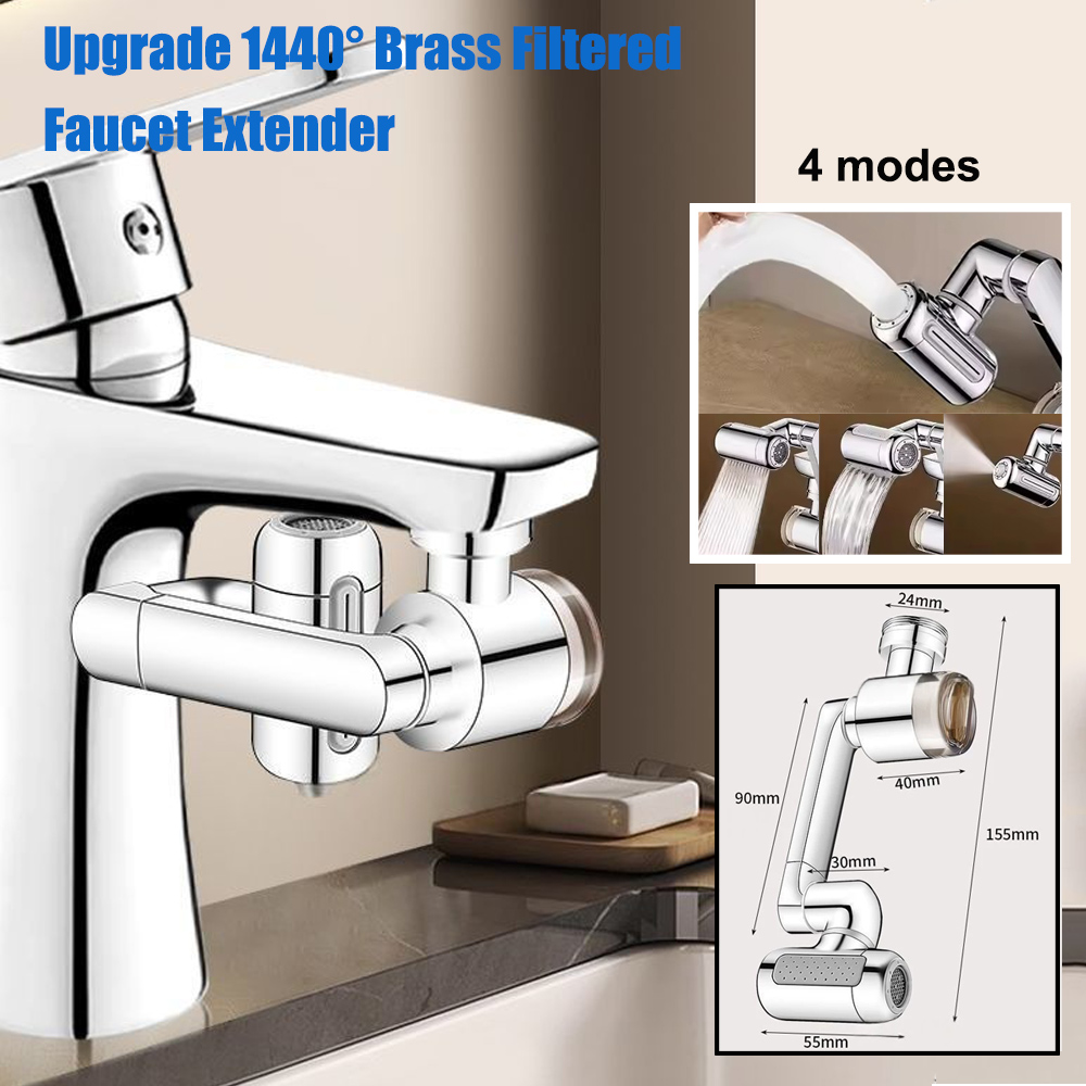 Commercial Kitchen Tap - Nowy Metal 1440 ° Uniwersalna obrotowa