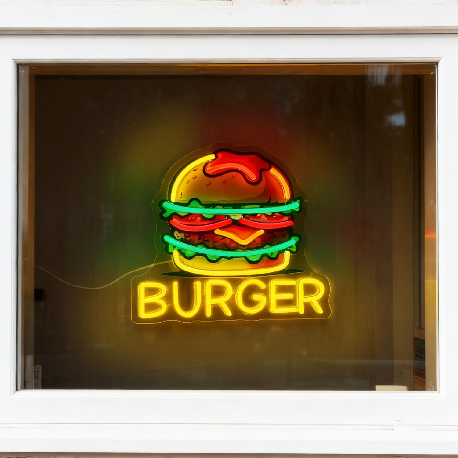 Neonowy szyld Burger, LED-owe  – Commercial Kitchen Walls recenzja i cena