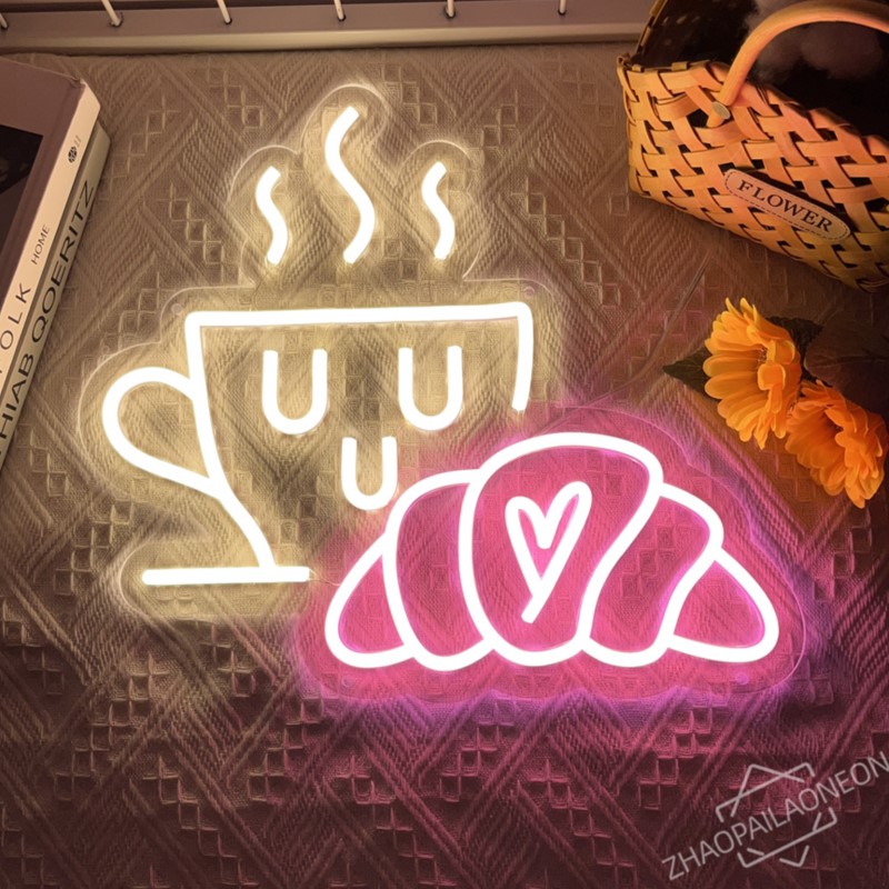 Kawa Chleb Neon Croissant Neon – Commercial Kitchen Walls recenzja i cena