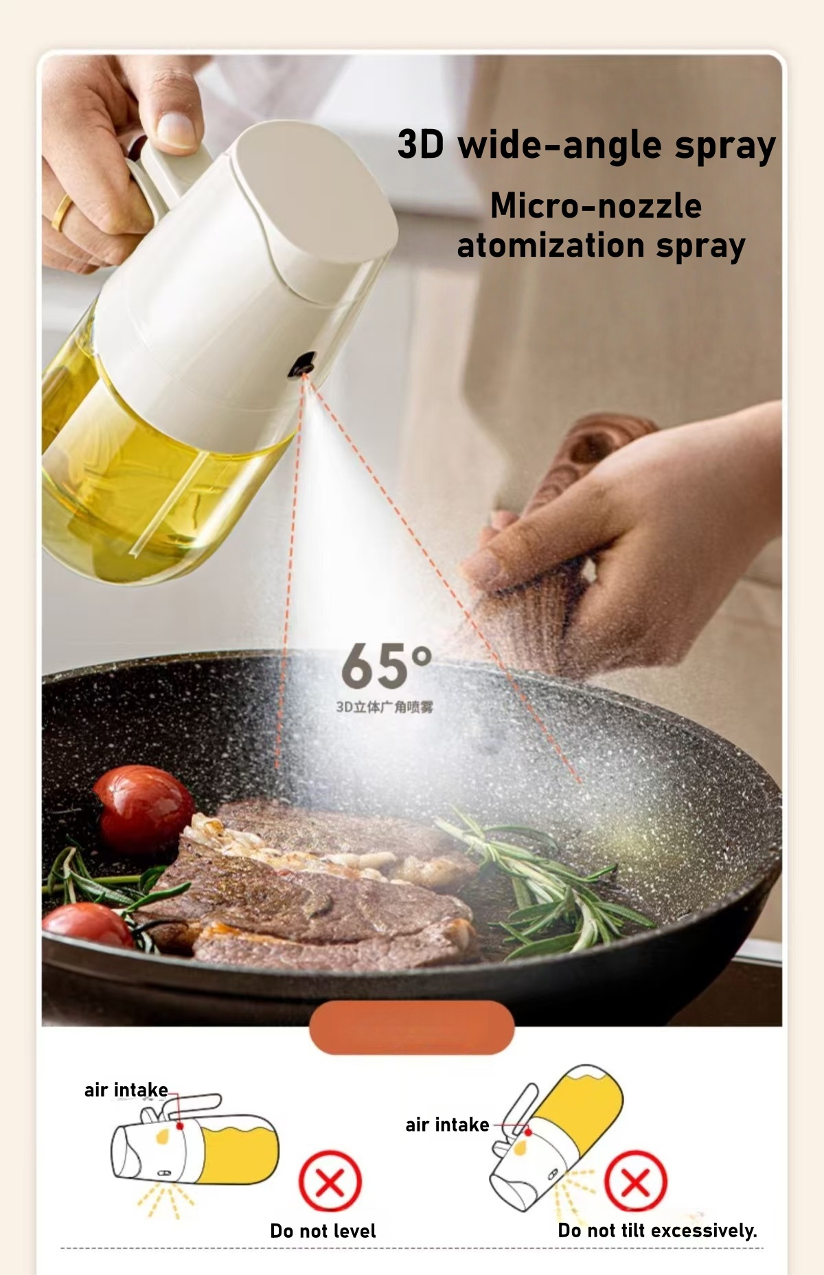Butelka na olej w sprayu do do – Commercial Kitchen Sprayer recenzja i cena