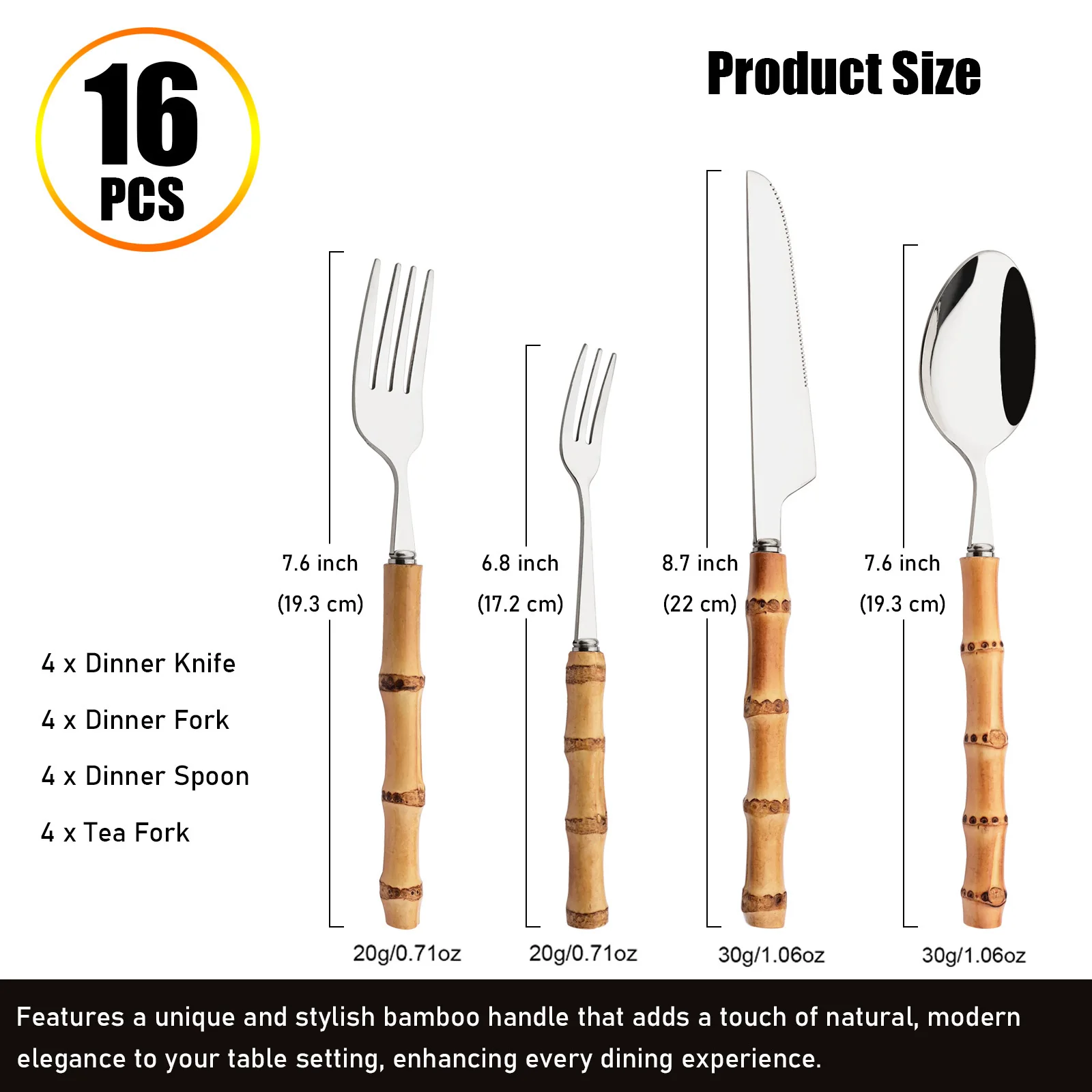 16-częściowy Zestaw Sztućców B – Commercial Kitchen Knives recenzja i cena