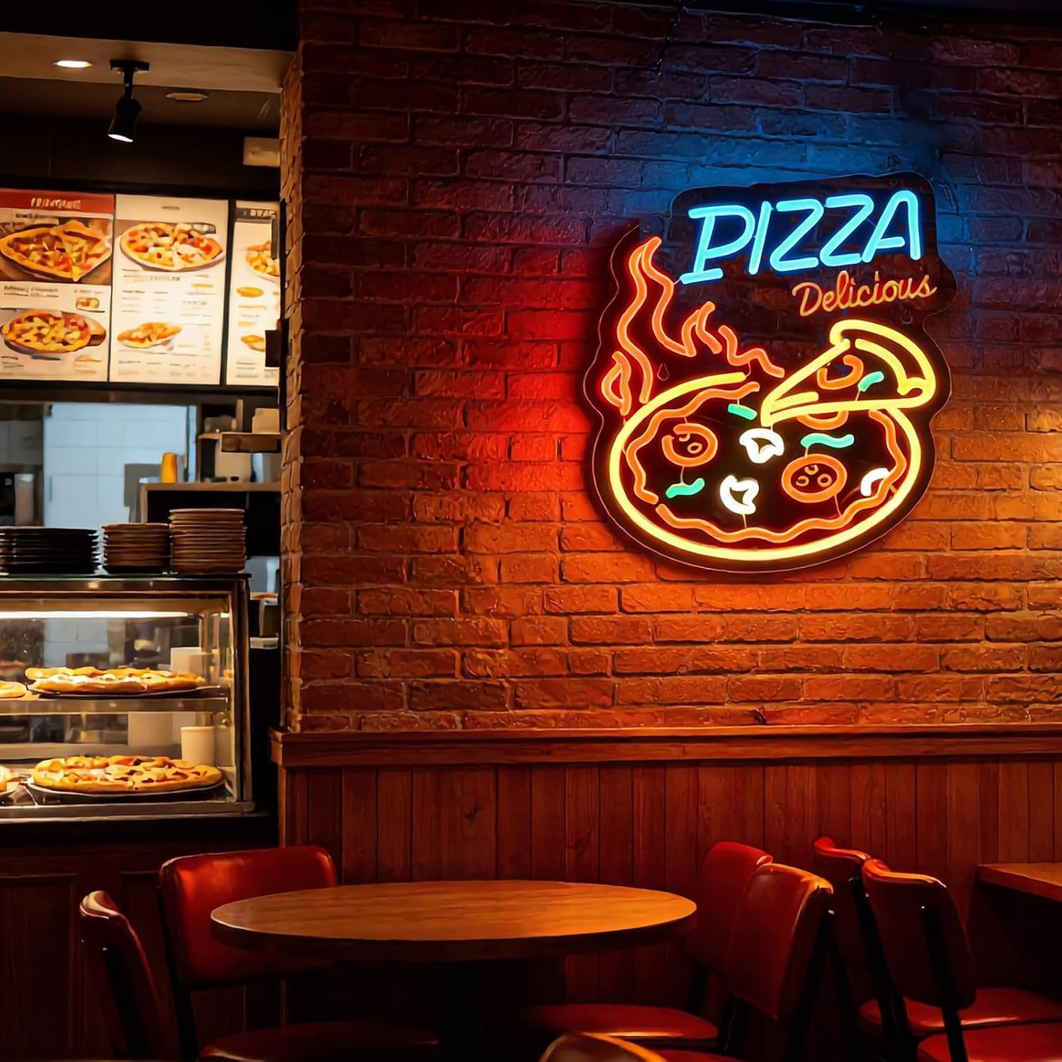 Pyszna Pizza LED Neonowy Znak  – Commercial Kitchen Walls recenzja i cena