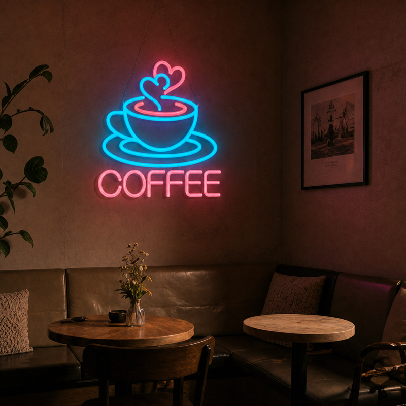 Neonowy Znak LED z Motywem Kaw – Commercial Kitchen Walls recenzja i cena